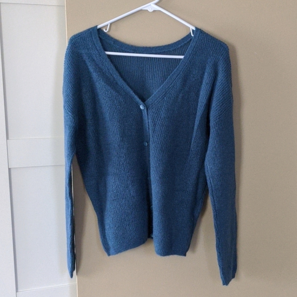 Boden mallard blue cardigan sweater new with tags